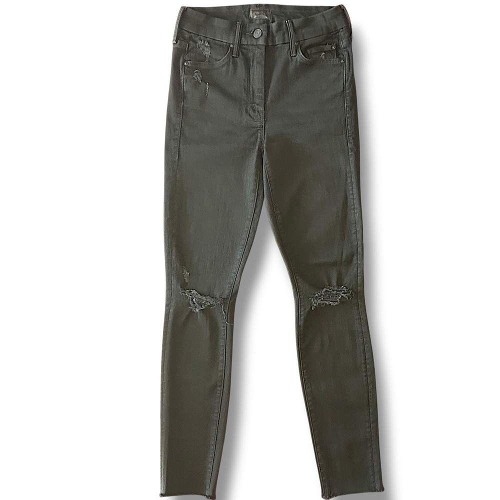 MOTHER Looker Ankle Fray * Guilty As Sin * Size 24 Straight Jeans